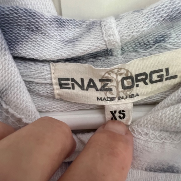 Womans Enas Orgl hoodie blue and white size XS. - Picture 2 of 2